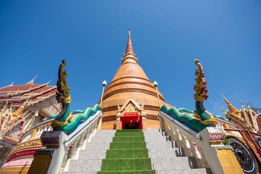 Wat That Chedi in City Centre of Khon Kaen and Province Khon Kaen in Thailand. Thailand, Khon Kaen, December, 5, 2024