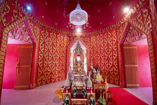 Wat That Chedi in City Centre of Khon Kaen and Province Khon Kaen in Thailand. Thailand, Khon Kaen, December, 5, 2024