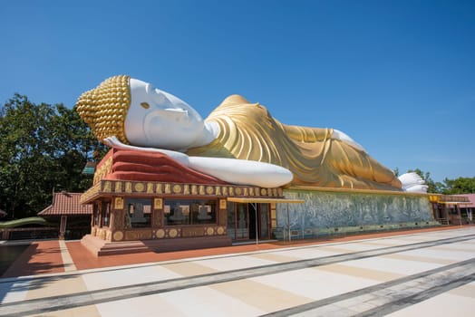 Reclining Buddha at Wat Pa Kittiyanusorn in Amphoe Phu Wiang in  Province of Khon Kaen in Thailand. Thailand, Khon Kaen, December, 6, 2024