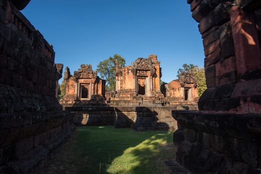 The Khmer Temple Ruins of Prasat Puay Noi in the Province of Khon Kaen in Thailand. Thailand, Khon Kaen, December, 8, 2024