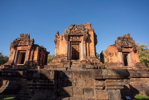 The Khmer Temple Ruins of Prasat Puay Noi in the Province of Khon Kaen in Thailand. Thailand, Khon Kaen, December, 8, 2024