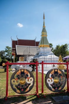 Wat Phrathat Kham Kaen in the Province of Khon Kaen in Thailand. Thailand, Khon Kaen, December, 8, 2024