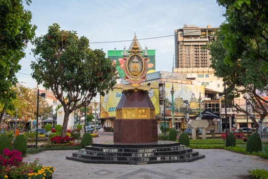Park at City Pillar Shrine in City Centre of Khon Kaen and Province Khon Kaen in Thailand. Thailand, Khon Kaen, December, 8, 2024