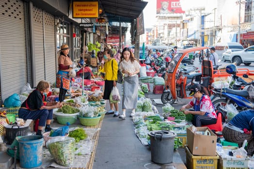 Municipal Fresh Market in City Centre of Khon Kaen and Province Khon Kaen in Thailand. Thailand, Khon Kaen, December, 4, 2024