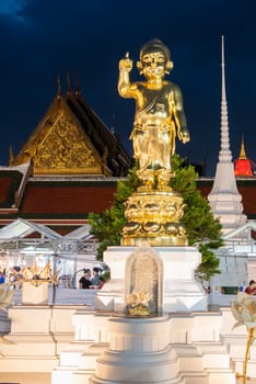 The Garden at Wat Saket Festival Fair in Banglamphu in Bangkok in Thailand.  Thailand, Bangkok, November, 8, 2024.