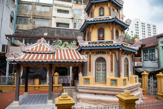 Wat Kuson Samakhon in China Town in City of Bangkok in Thailand.  Thailand, Bangkok, November, 5, 2024.