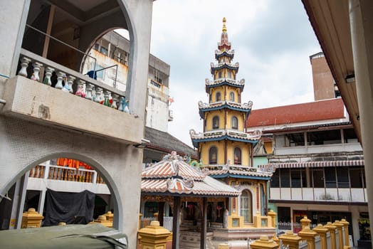 Wat Kuson Samakhon in China Town in City of Bangkok in Thailand.  Thailand, Bangkok, November, 5, 2024.