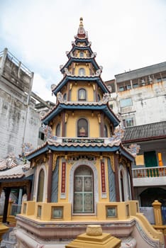 Wat Kuson Samakhon in China Town in City of Bangkok in Thailand.  Thailand, Bangkok, November, 5, 2024.
