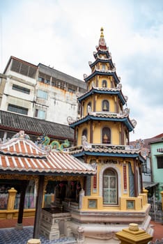 Wat Kuson Samakhon in China Town in City of Bangkok in Thailand.  Thailand, Bangkok, November, 5, 2024.