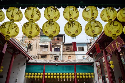 Kwong Siew Shrine or Canton Shrine in China Town in City of Bangkok in Thailand.  Thailand, Bangkok, November, 6, 2024.