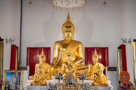 Wat Maha Phruettharam Worawihan in Bang Rak in City of Bangkok in Thailand.  Thailand, Bangkok, November, 6, 2024.