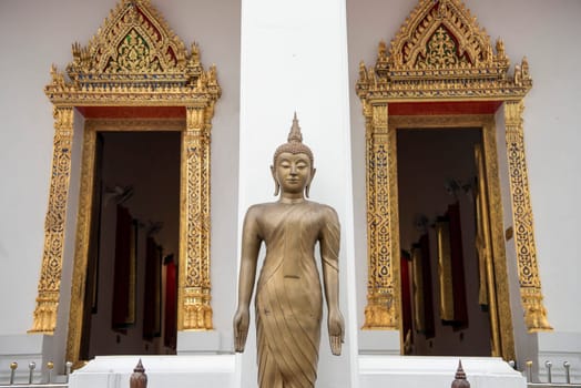 Wat Maha Phruettharam Worawihan in Bang Rak in City of Bangkok in Thailand.  Thailand, Bangkok, November, 6, 2024.