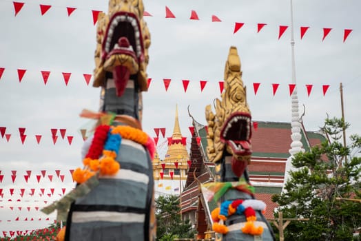 Opening Ceremony on Golden Mount at Wat Saket Festival Fair in Bangkok in Thailand.  Thailand, Bangkok, November, 8, 2024.