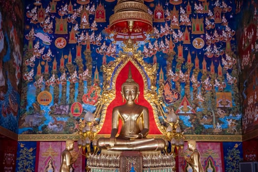 Inside the Wat Phlapphla Chai in City of Bangkok in Thailand.  Thailand, Bangkok, November, 6, 2024.