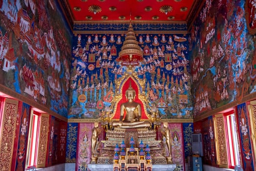 Inside the Wat Phlapphla Chai in City of Bangkok in Thailand.  Thailand, Bangkok, November, 6, 2024.