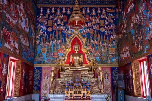 Inside the Wat Phlapphla Chai in City of Bangkok in Thailand.  Thailand, Bangkok, November, 6, 2024.