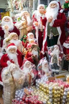 Christmas Decorations at Sampheng Market Line in the City of Bangkok in Thailand.  Thailand, Bangkok, November, 7, 2024.