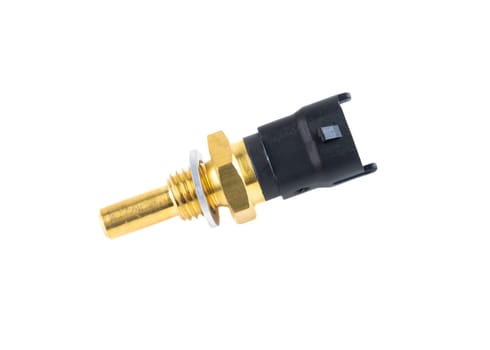 car sensor with black handle isolated on white background. Automotive part for repair, shop, or online store. Ideal for product listings and catalogs