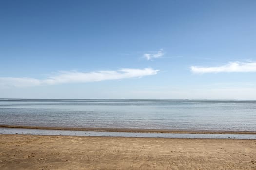 French beach on Atlantic ocean