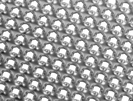 Abstract macro background of a metallic chese grater