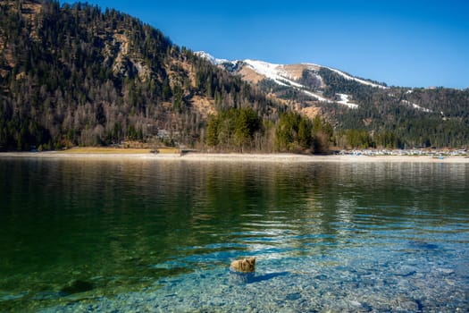 Landscape with the idyllic Lake Achensee in Austria