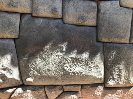 Polygonal masonry at an inca site demonstrating precision stone fitting
