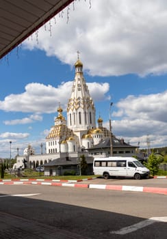 05.05.2025 - Minsk, Belarus. Shot of the church of all saints