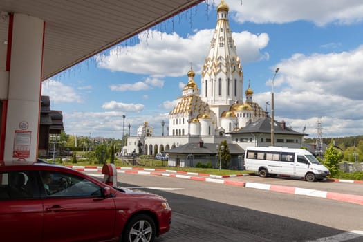 05.05.2025 - Minsk, Belarus. Shot of the church of all saints