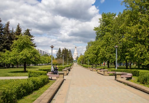 05.05.2025 - Minsk, Belarus. Shot of the church of all saints