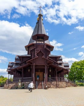 05.05.2025 - Minsk, Belarus. Shot of the holy trinity church