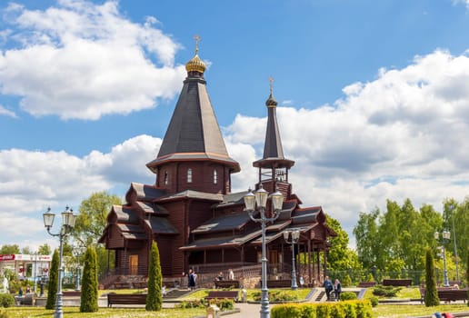 05.05.2025 - Minsk, Belarus. Shot of the holy trinity church
