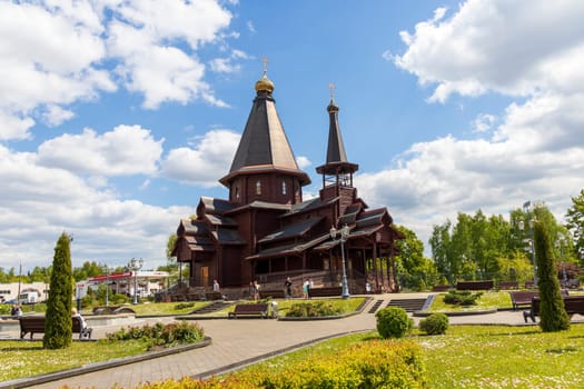 05.05.2025 - Minsk, Belarus. Shot of the holy trinity church