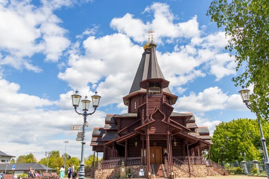 05.05.2025 - Minsk, Belarus. Shot of the holy trinity church
