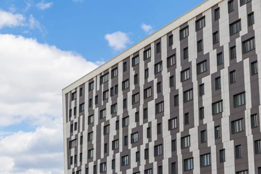 Facade of the urban, modern building