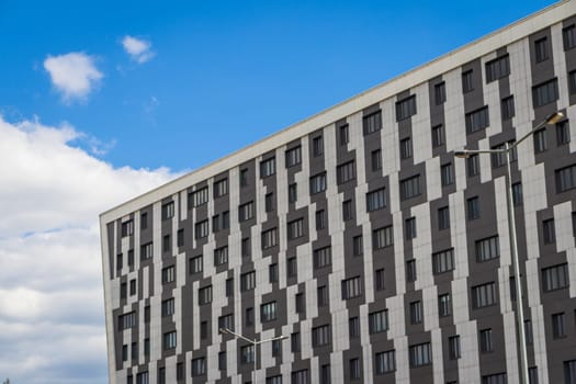 Facade of the urban, modern building