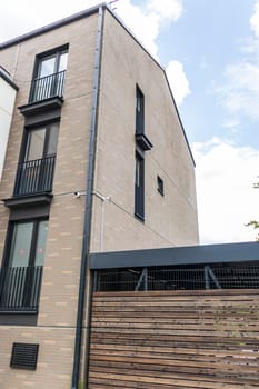 Facade of the urban, modern building