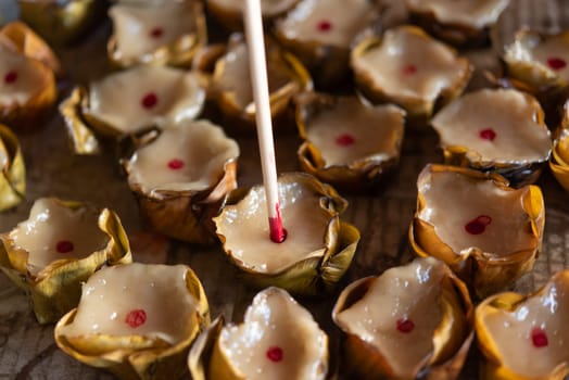 Nian gao is year cake or New Year cake or Chinese New Year's cake, is a sweet food prepared from glutinous rice flour and consumed in Chinese cuisine. It is also simply known as rice cake.