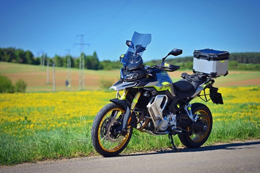 Beautiful modern touring enduro motorcycle. Made in China.