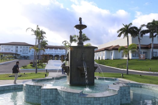 mata de sao joao, bahia, brazil - march 19, 2025: view of the Sol Grand Premium hotel in the Costa da Sauipe hotel complex in Bahia.
