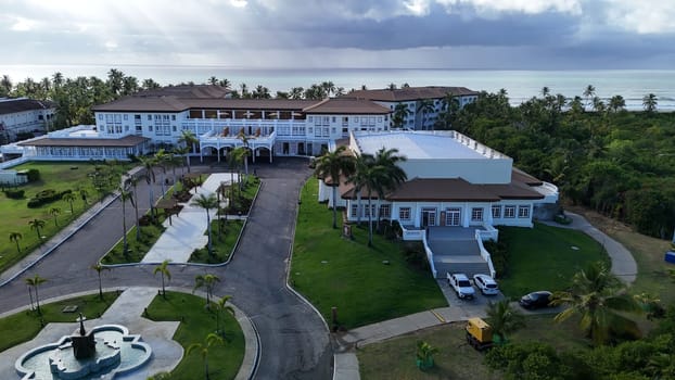 mata de sao joao, bahia, brazil - march 19, 2025: view of the Sol Grand Premium hotel in the Costa da Sauipe hotel complex in Bahia.
