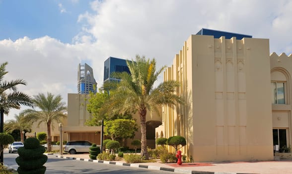 Doha, Qatar - Nov 19. 2019 Villas of Grand Hyatt is Hyatt Hotels Corporation - American multinational hospitality company