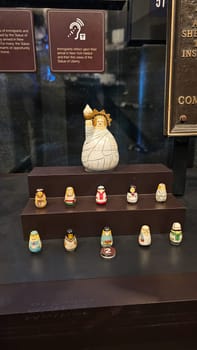 New York, NY USA - 07.07.2023: Statue of Liberty Matryoshka Dolls Showcase Cultural Symbolism and Immigration Heritage.