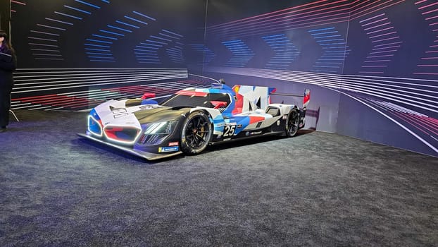 Toronto, ON Canada - 02.16.2025: Endurance Racer Showcasing Advanced Aerodynamics and High-Performance Engineering.