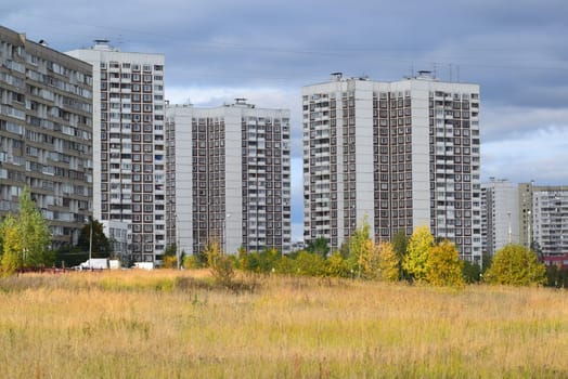 An Autumn in Zelenograd Administrative Okrug in Moscow, Russia