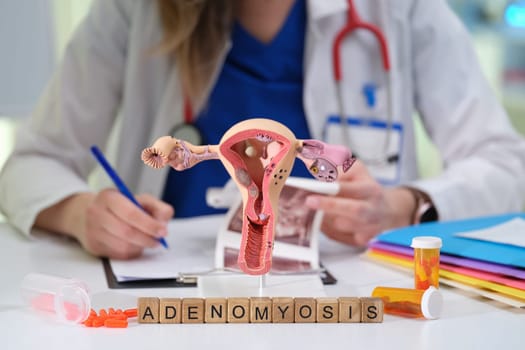 Explore the complexities of adenomyosis with this detailed anatomical model designed for educational purposes