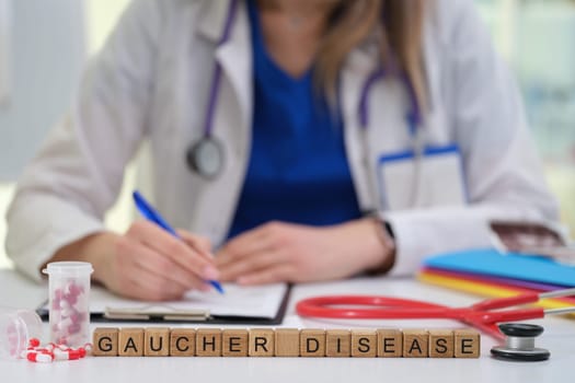 A healthcare professional explores Gaucher disease, documenting important insights and patient care.