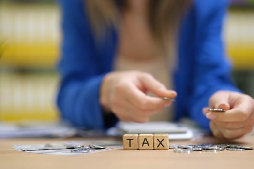 A closeup image featuring various taxrelated items that highlight preparation for effective financial planning
