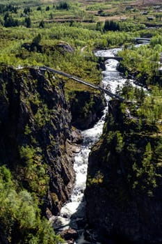 Norway - Eidfjord, Vøringsfossen Waterfalls at the Hardangervidda National Park