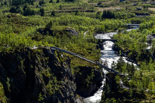 Norway - Eidfjord, Vøringsfossen Waterfalls at the Hardangervidda National Park