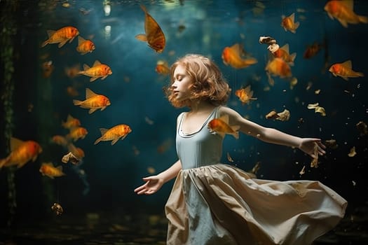 Magic fairytale scene in the surreal fantasy world. Generated AI